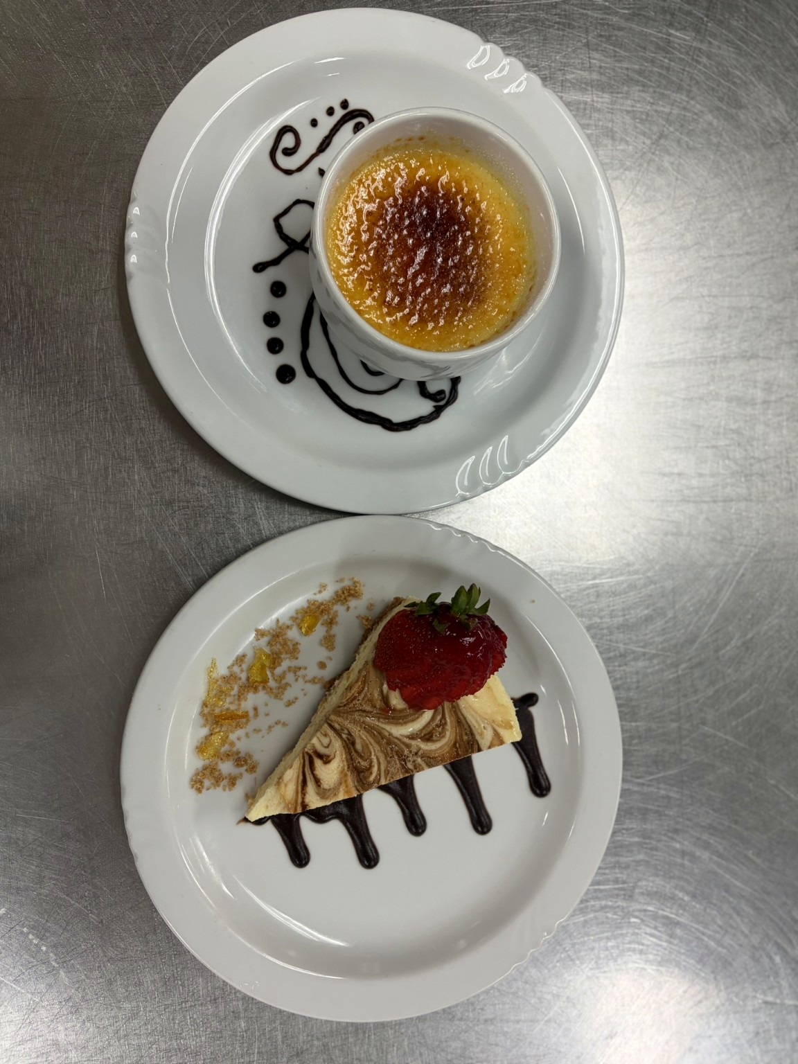 Crème brûlée & cheesecake pairing